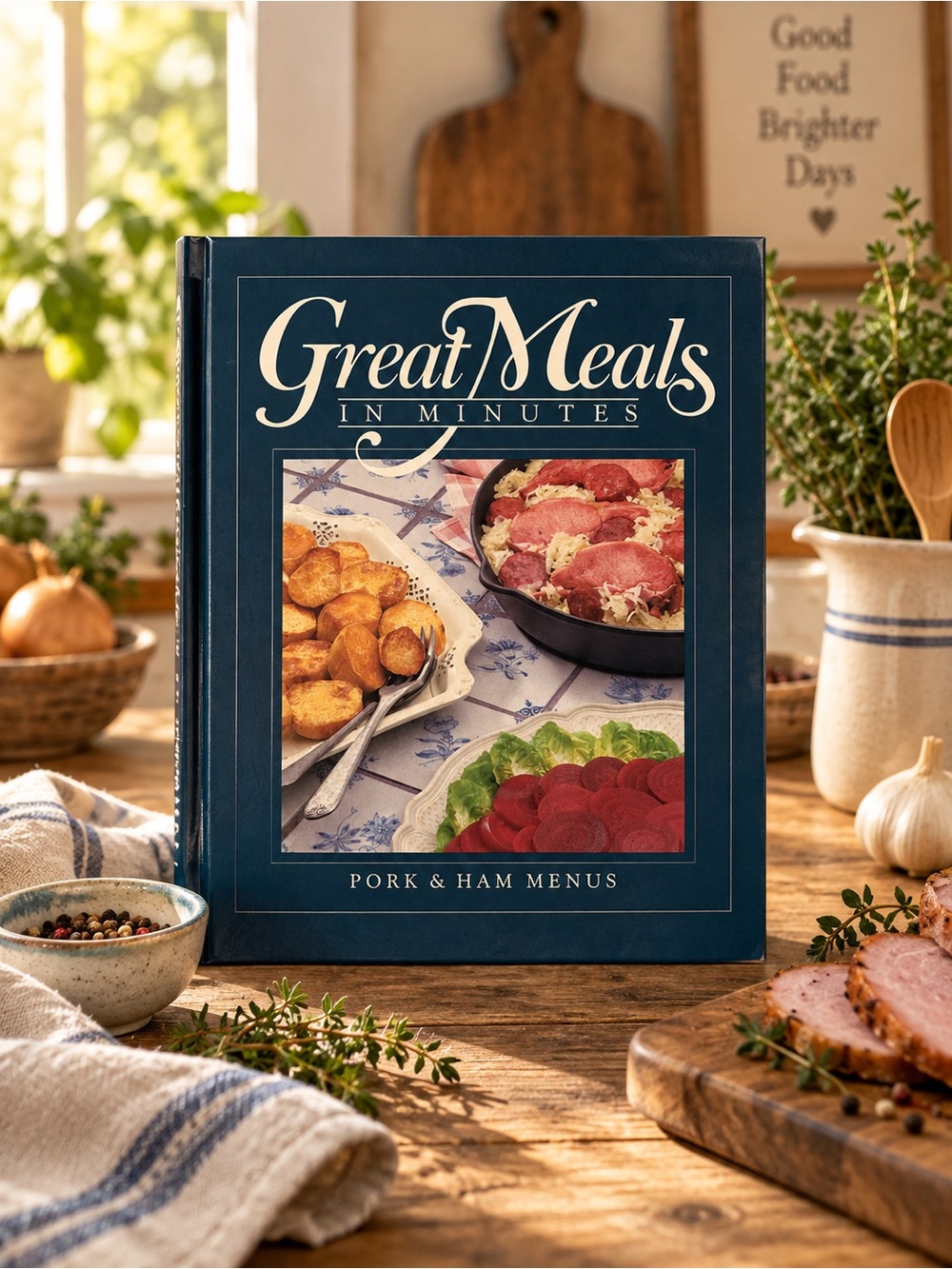 Time-Life Great Meals in Minutes Cookbook
Pork & Ham Menus 1980s Hardcover